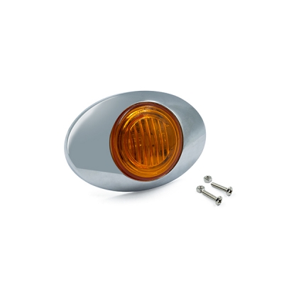Universal truck side light amber shell PC ABS material