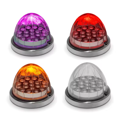 DOT approved dual revolution watermelon lights two color top lights for truck with package